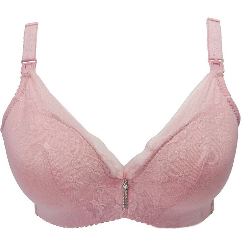 涵淑汾孕妇蕾丝提花哺乳文胸实拍