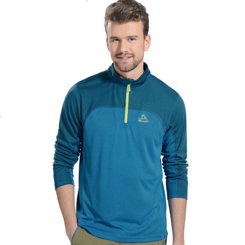 法国户外速干衣 男士吸湿轻薄长袖速干t恤运动立步衣