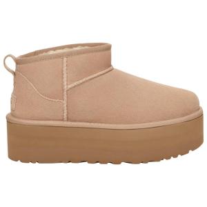 UGG Ultra Mini Platform 女式舒适流行保暖雪地靴坡跟超迷你厚底鞋防滑轻便女靴 全球购