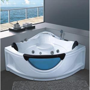 浴缸独立家用三角扇形1.5米双人情侣按摩浴缸冲浪恒温加热浴池波迷娜BOMINA