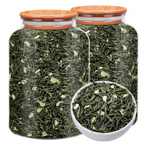 茉莉花茶小白毫毛尖2025新茶浓香型横县绿茶毛尖花茶叶散装500g