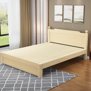 成人双人1米81.52单人儿童卧室经济型简约现代白色软靠欧式床