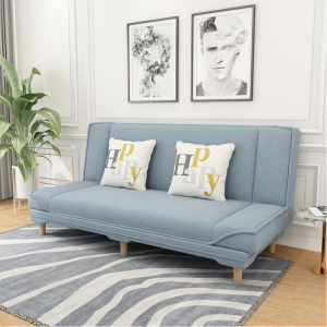 北欧布艺沙发闪电客可折叠多功能简易小户型客厅租房懒人沙发床两用单人