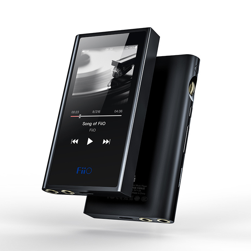 FiiO/飞傲 M9便携无损DSD音乐播放器发烧HIFI蓝牙LDAC学生迷你随身听MP3-银色