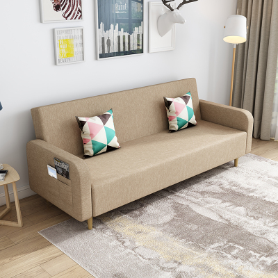 简约现代CIAA沙发床小户型布艺沙发懒人折叠两用单人双人客厅出租房用