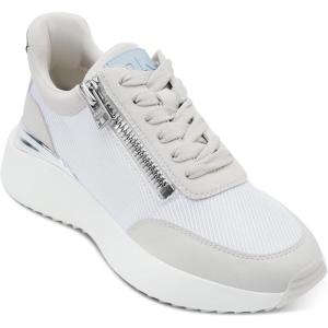 DKNY女鞋休闲系带侧拉链运动跑步鞋舒适百搭配色日常通勤鞋