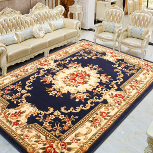 家柏饰(CORATED)手工花欧式地毯客厅茶几卧室美式轻奢新古典沙发家用地毯