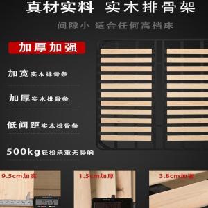 森美人北欧布艺床现代简约可拆洗双人床2.2米大床主卧单人床轻奢床