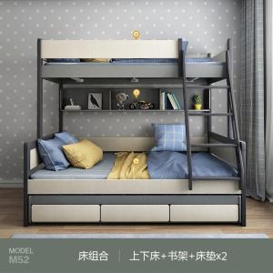 森美人上下床儿童床实木多功能子母拖床男女孩高低大人双人铺双层床