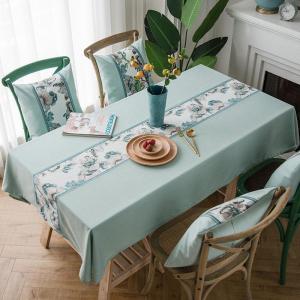 家柏饰(CORATED)桌布防水防油免洗长方形垫北欧家用布艺棉麻轻奢餐桌布