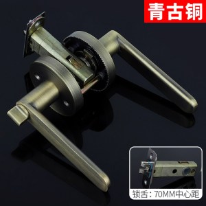 BONJEAN锁家用通用型卫生间室内卧室锁具三杆式执手球形锁房旧换锁