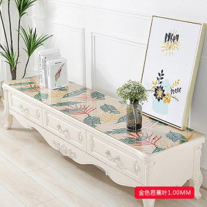美帮汇PVC软塑料玻璃网红电视柜桌布防水防烫防油免洗茶几垫桌垫水晶板