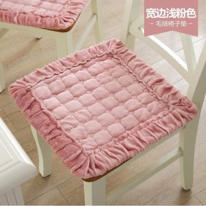 美帮汇加厚毛绒时尚椅子坐垫椅垫布艺坐垫可机洗餐椅垫椅座垫防滑特