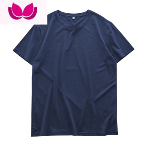 七斓日系冰丝t恤男短袖纯色夏季薄款速干弹力莫代尔棉冰感上衣半袖潮