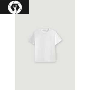 HongZun 领航员夏季男士商务休闲纯色棉质短袖T恤