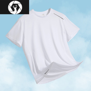 HongZun今年流行速干男t恤夏季薄款冰丝透气圆领短袖男装运动跑步上衣服
