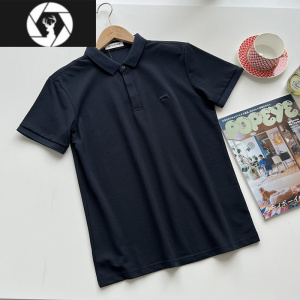 HongZun细腻清凉感 舒适透气珠地棉 夏季男士通勤休闲简约短袖POLO衫T恤