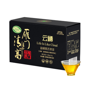 雁门清高 云硒荞麦茶120g 富硒苦荞茶全胚芽苦荞茶山西雁门关正品全胚芽荞麦茶便携