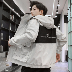 SUNTEK男士工装夹克2020春秋季新款韩版潮流学生上衣服宽松帅气机能外套夹克