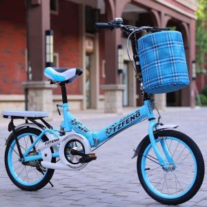 新款减震折叠自行车16 20寸儿童中小学生男女款脚踏车