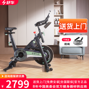 舒华(SHUA)卫士动感单车家用磁控调阻 15kg大飞轮健身车暴汗燃脂室内自行车脚踏车健身房器材SH-B386 暴汗旗舰卫士-15KG大飞轮-32档阻力-AI智能调阻