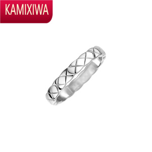 KAMIXIWA卖耳环的老大爷复古韵味经典波浪纹戒指精致时髦窄版细食指指环女