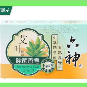 六神香皂甘草艾叶清凉留香型125g/块