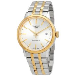 天梭(TISSOT)男表经典梦想 316L 不锈钢银色表盘手表经典时尚商务机械手表 默认