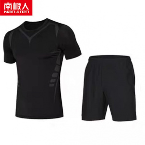 健身服男套装春夏季紧身衣衣男跑步篮球运动服套装