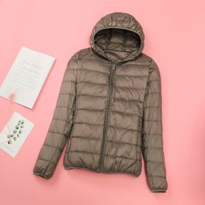 反季清仓轻薄棉服女士短款连帽立领秋冬修身大码学生外套