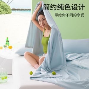夏凉被凉感空调被冰丝夏凉夏季可机水洗单人薄款被子双人被子