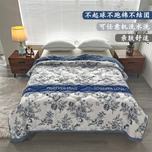 夏凉被四季通用夏凉被单双人被机洗被子薄款通用成人双午睡被