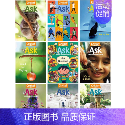 [共9本]ask(2021年全年9期) [正版]少儿英语杂志期刊原版进口美国儿童Click/Lady bug/Ask/S