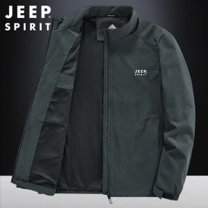 JEEP SPIRIT春秋季新款外套男休闲夹克吉普潮流运动青年外套