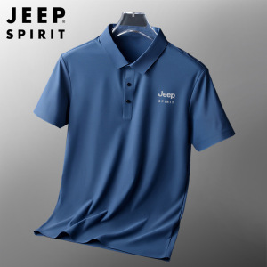 JEEP SPIRIT吉普JEEP SPIRIT无痕压胶 polo衫男商务短袖休闲翻领休闲男装