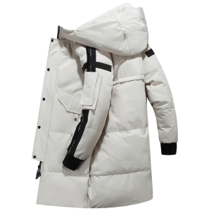 南极人冬季羽绒服男士极寒加厚冬装休闲潮流冬天中长款白鸭绒外套