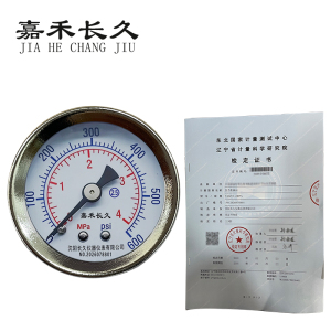 嘉禾长久 压力表轴向(带辽宁省级检定证书)Y40Z 块