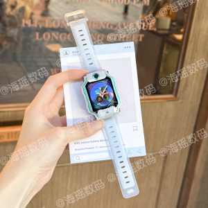 双层适用于小天才电话手表表带Z11/Z1/Z9液态硅胶z8a/z7s/z6pro/d3儿童保护套腕带配件秋冬款3139a