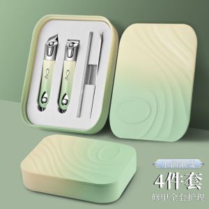 指甲钳组合指甲剪美甲剪指甲刀挖耳勺修脚趾工具高端美甲套装8138