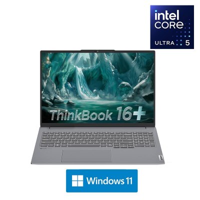 联想ThinkPad ThinkBook 16+ 00CD 16英寸标压便携轻薄笔记本电脑 定制(英特尔Evo平台认证酷睿Ultra 5 225H 64G内存 1T固态 3K)