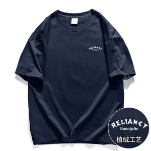 鑫捷登 情侣款230克纯棉印花短袖T恤LWKS-T2381