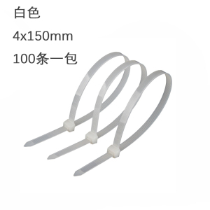 铁迅自锁式尼龙扎带 I85 100条/包