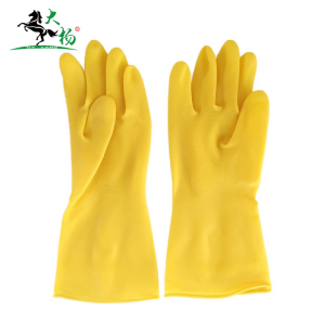 大杨 乳胶手套 加厚耐碱清洁手套 防水工业牛筋手套胶皮手套 109 /双(XL码)