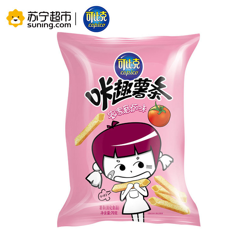 自营深圳仓 可比克哢趣薯条秘制番茄味45g/袋