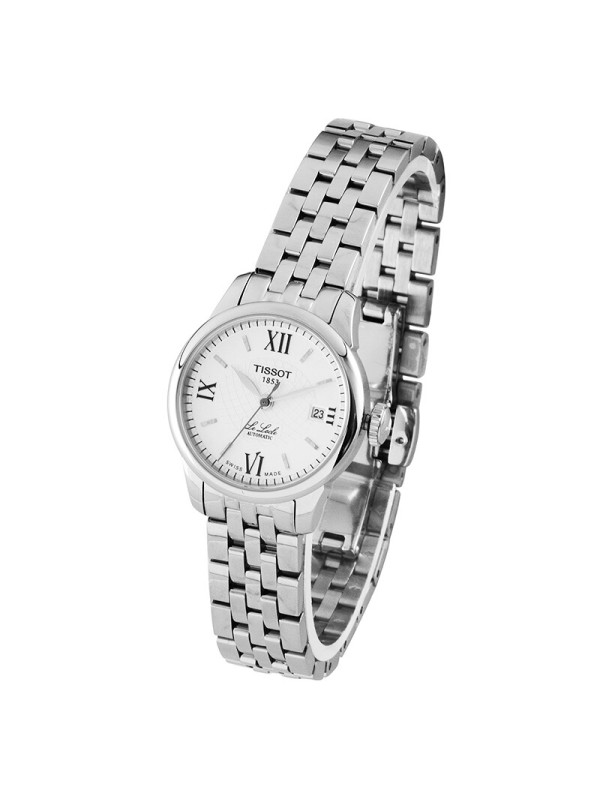 天梭tissot力洛克系列机械女表t41118333银色