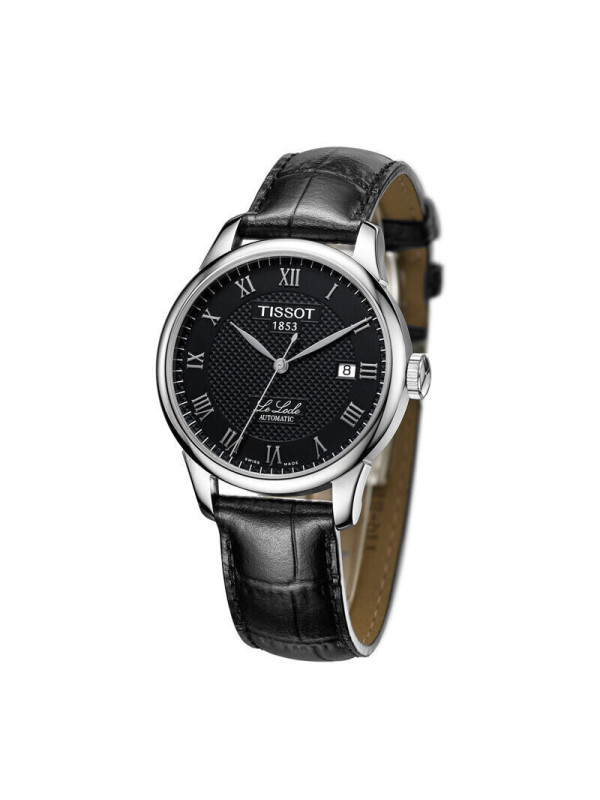 天梭tissot手表力洛克系列机械情男表t41142353黑色